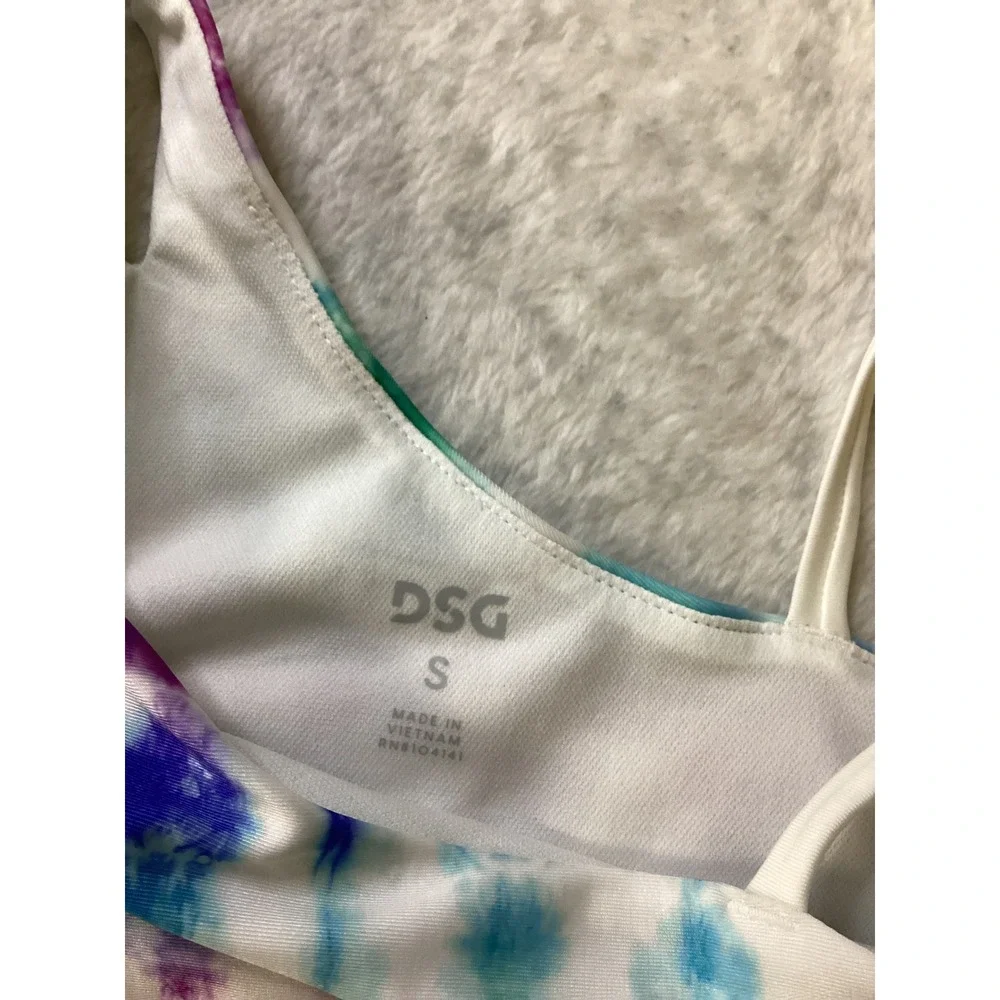 DSG Girls Asymmetric Swim‎ Top Tide Dye Multi UV Protection Size S CKP9909CN